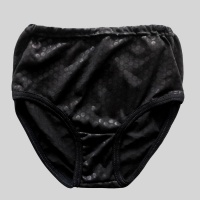 Женские черные трусы из мультирипа с вискозой